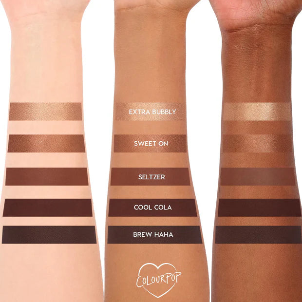 Colourpop Bronze eyeshadow palette & gel liner kit