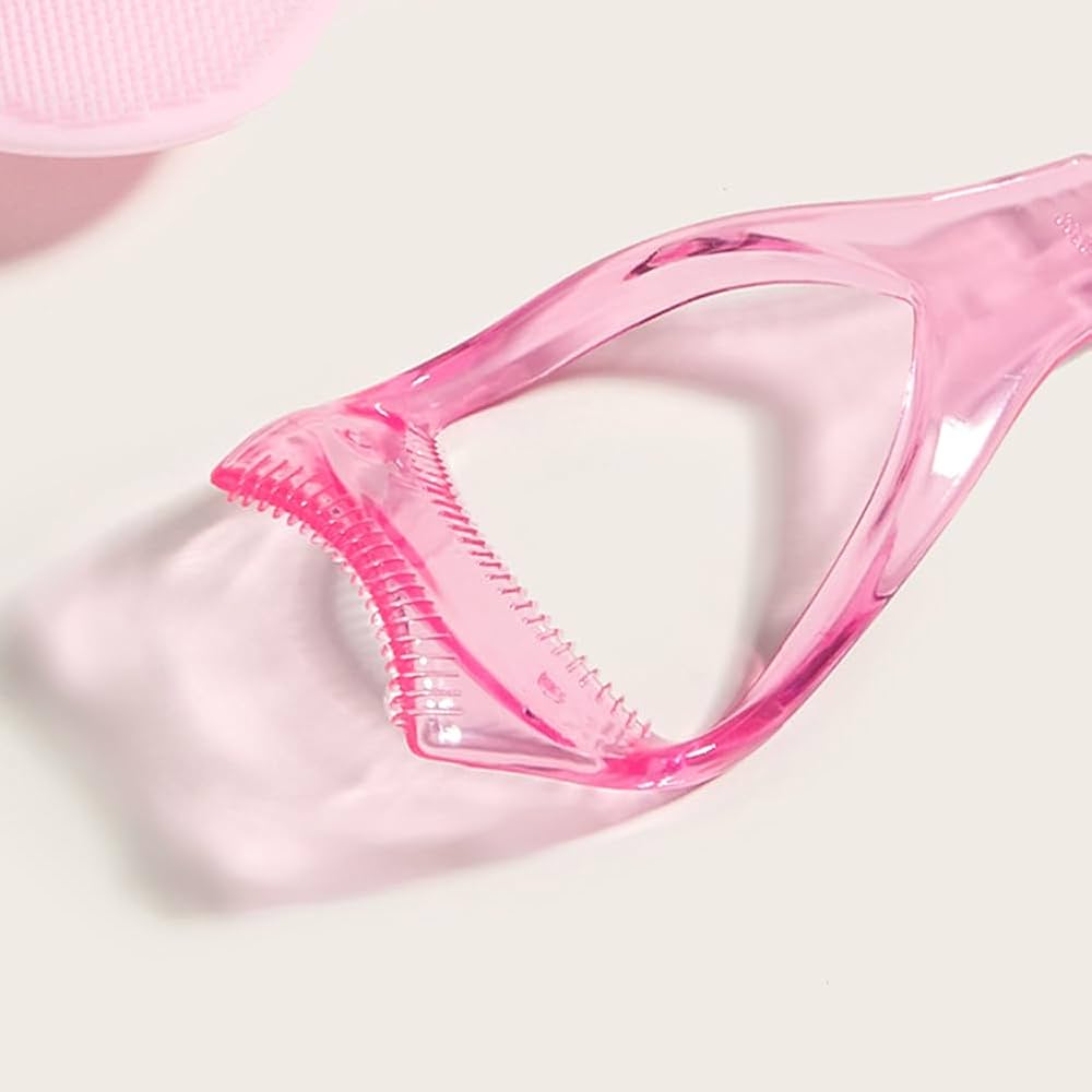 Aplicador para máscara de pestaña rosa
