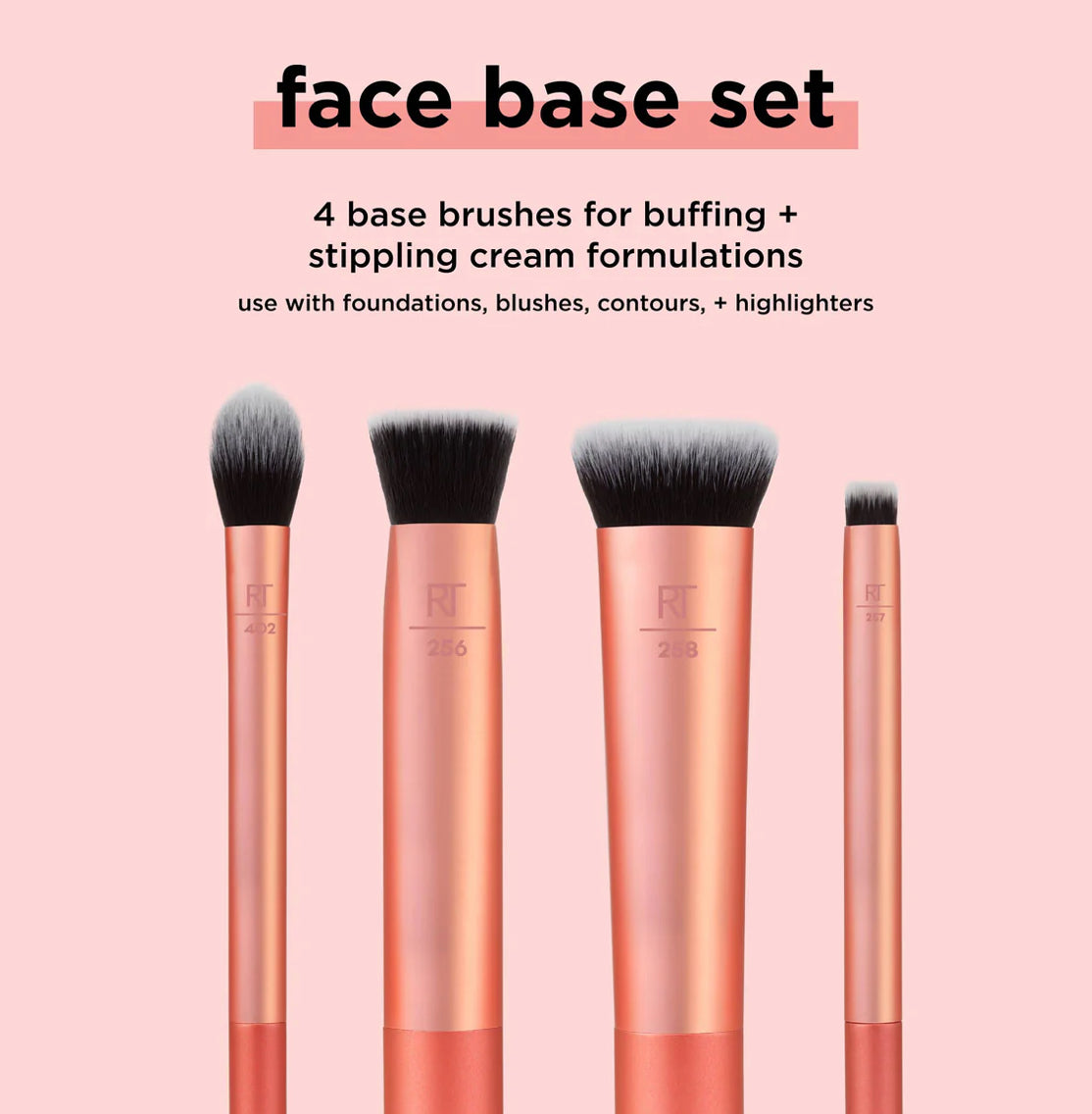 (Real Techniques Face Base Makeup Brush Set