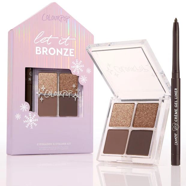 Colourpop Bronze eyeshadow palette & gel liner kit