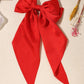 Long bow Alligator Clip Red
