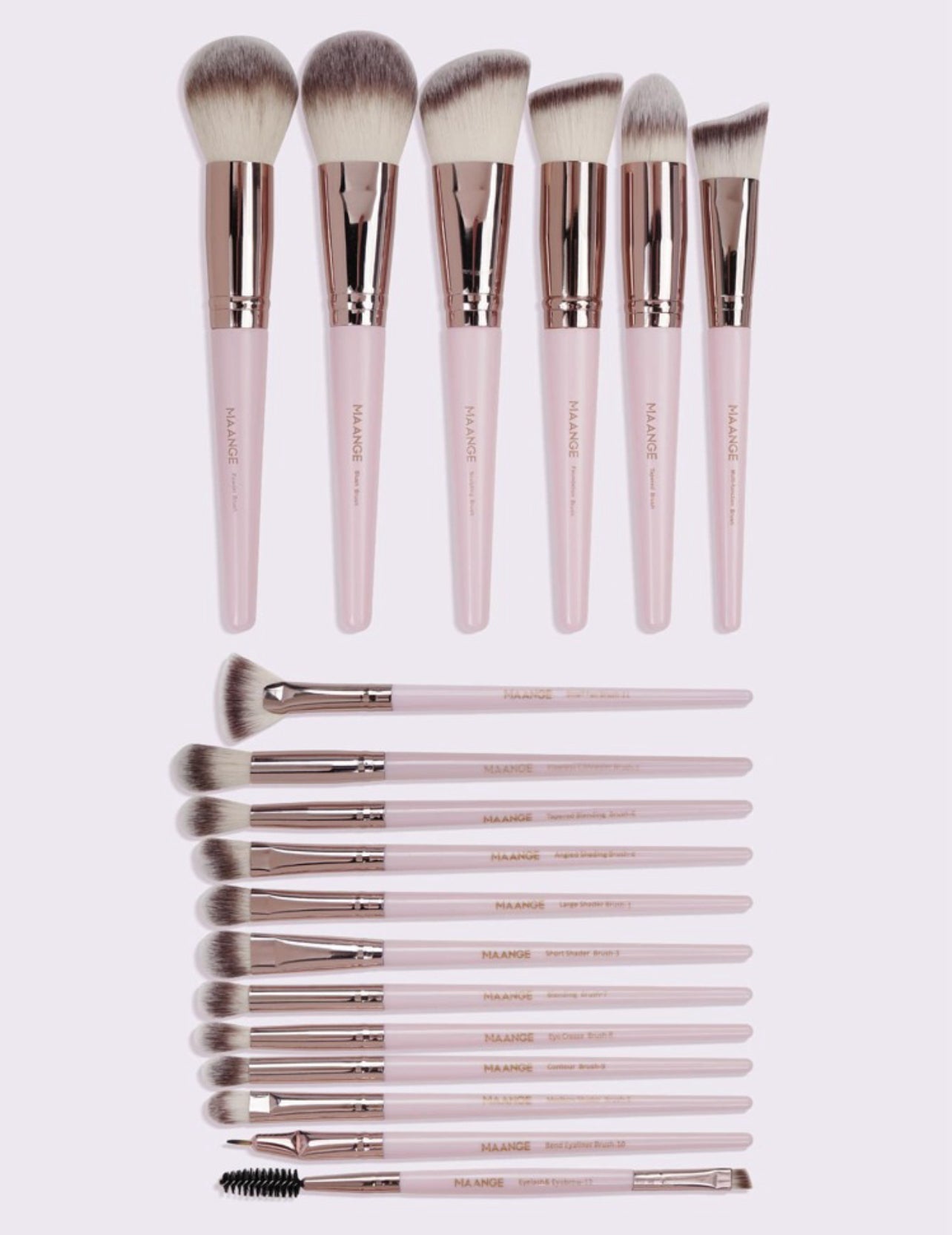 Maange Set de 18 brochas pro