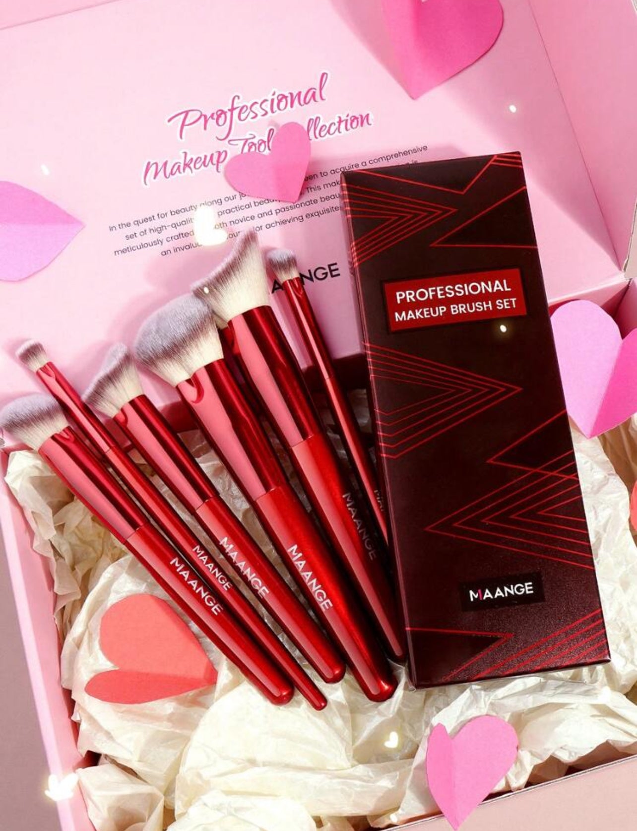 Maange 6 piezas en forma de corazón