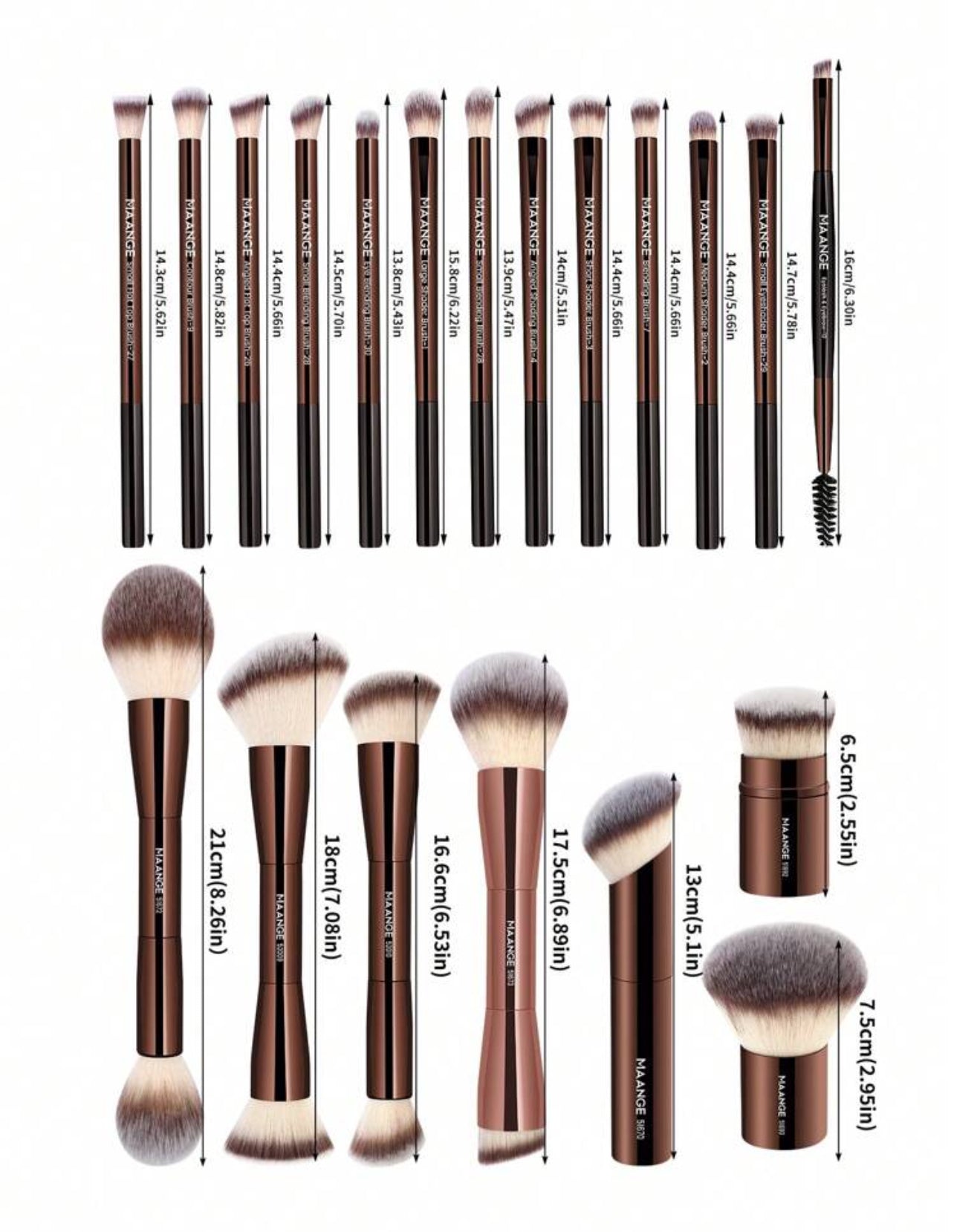 Maange Professional Brush Set 20 piezas
