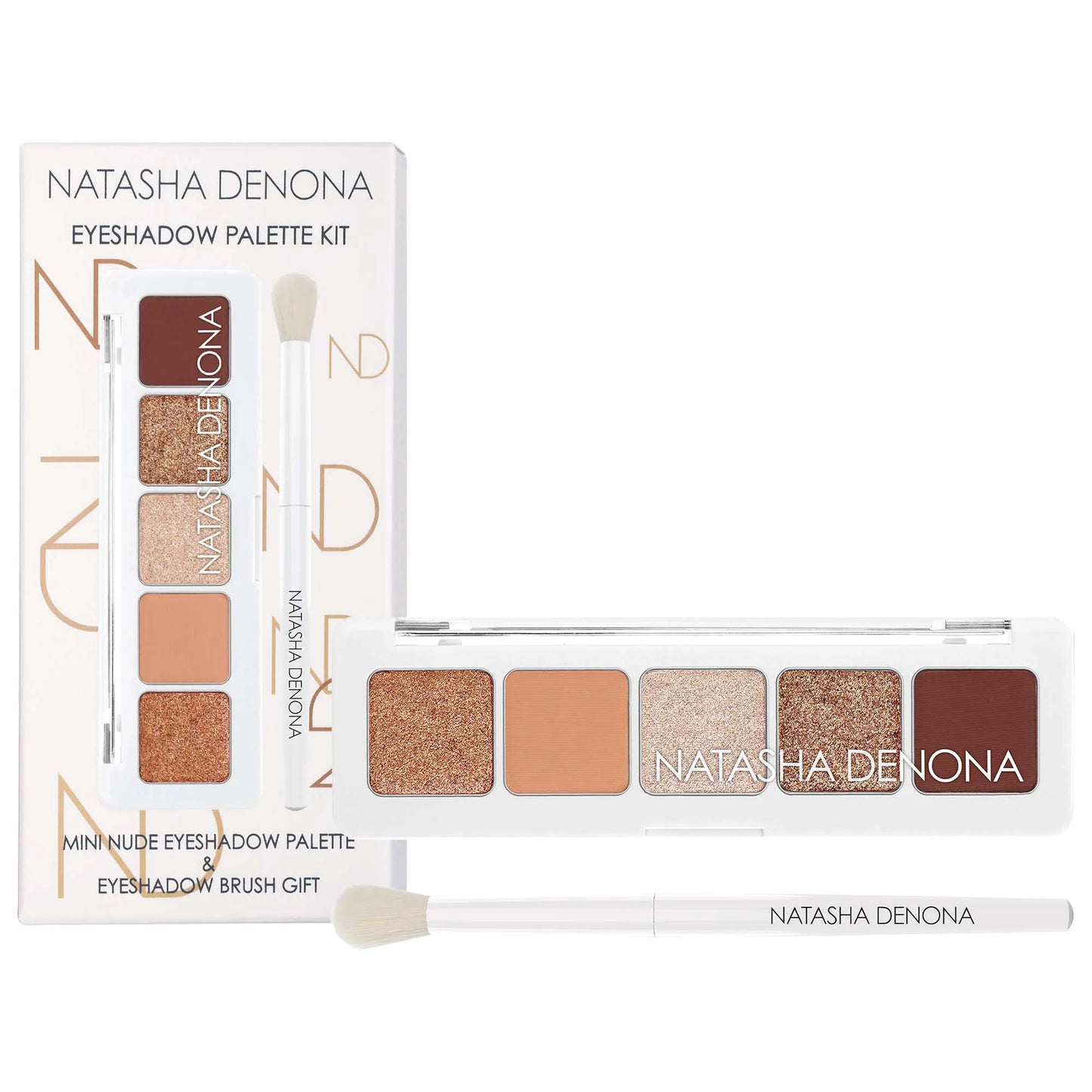Natasha Denona Mini Nude Eyeshadow Palette + Eye Brush