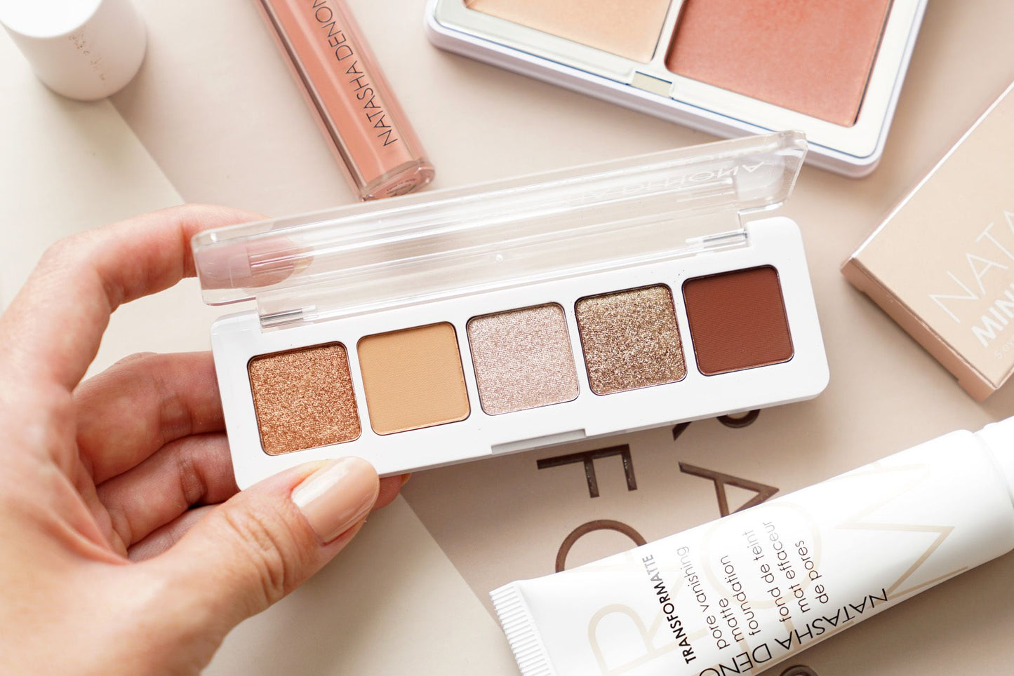 Natasha Denona Mini Nude Eyeshadow Palette + Eye Brush
