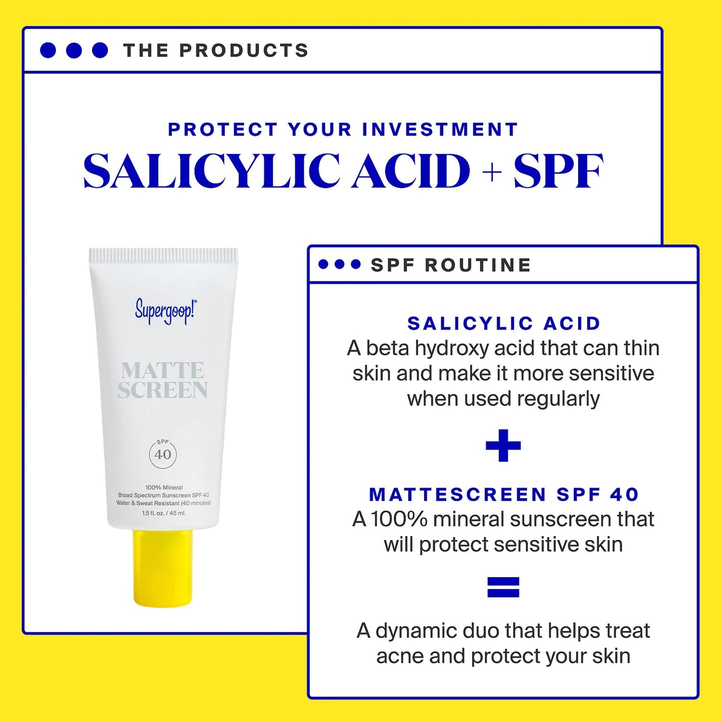 Supergoop! Mineral Mattescreen Sunscreen SPF 40 PA+++