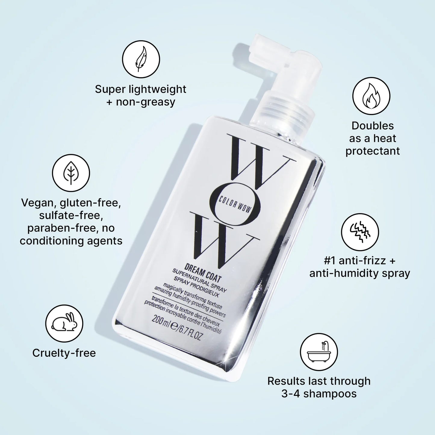 COLOR WOW Dream Coat Supernatural Spray Anti-Frizz Treatment