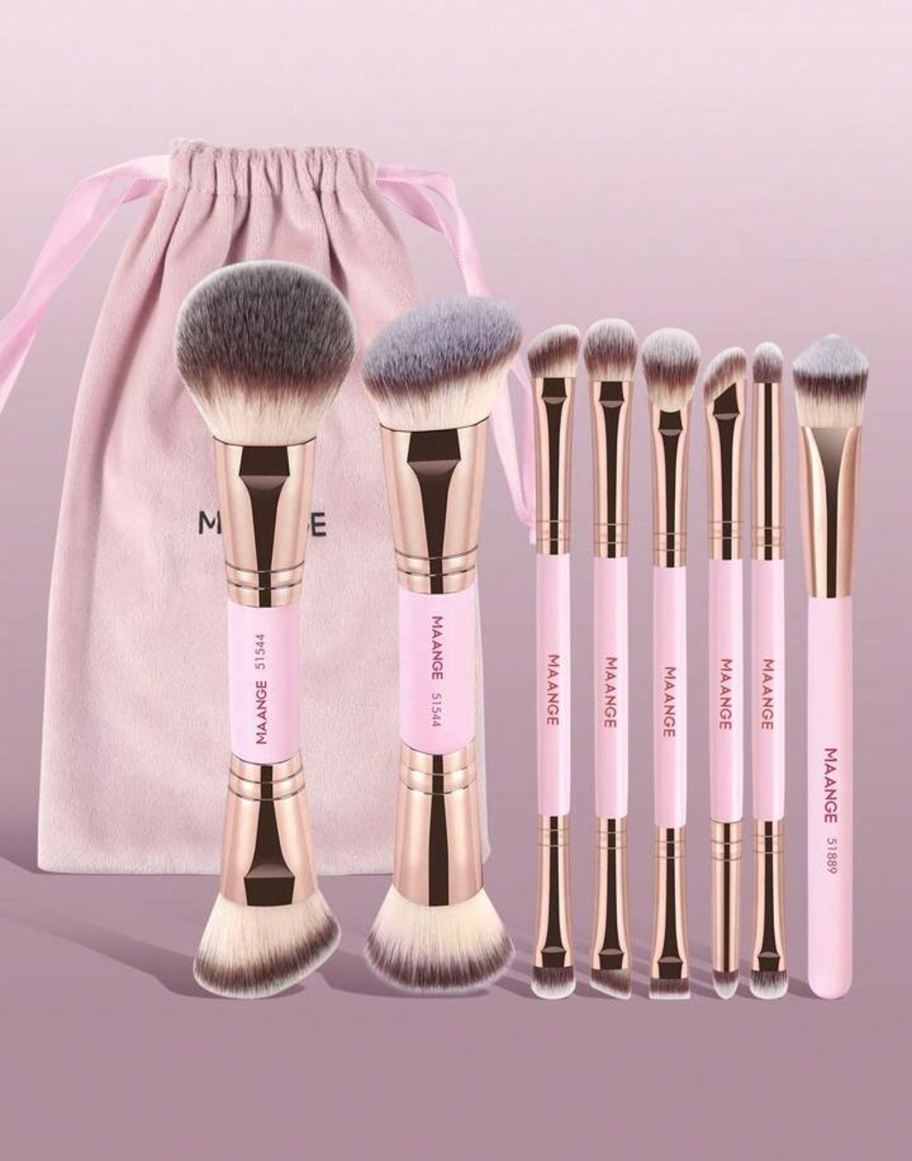 Maange Brush Set 8 piezas dúo