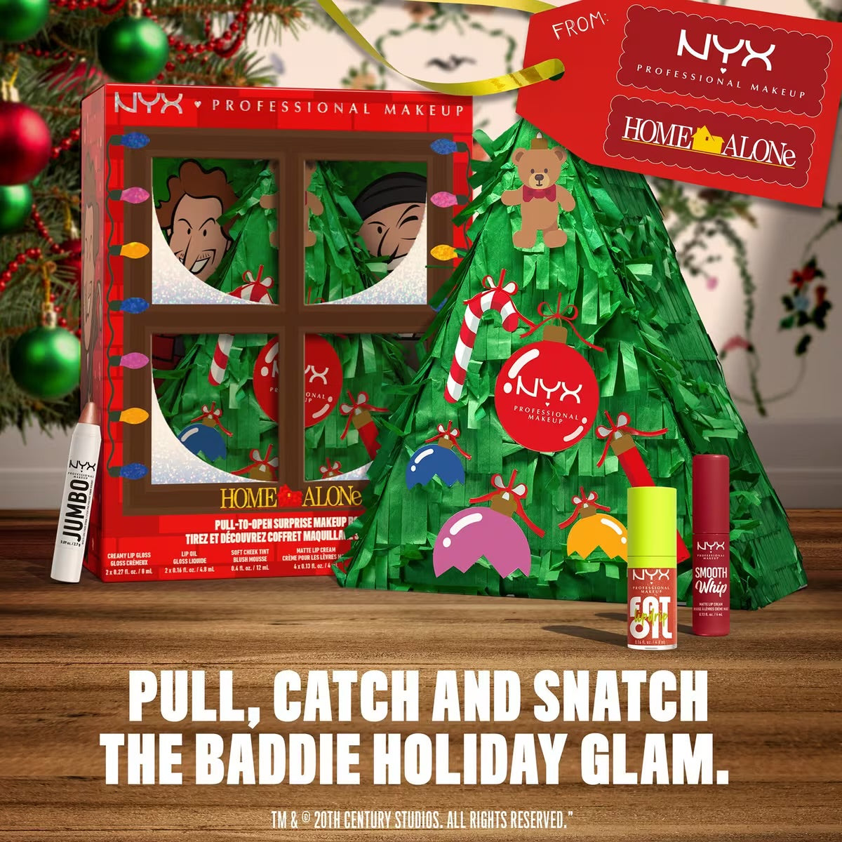 Nyx Limited Edition Home Alone 12 Piece Surprise Makeup Tree Pinata Holiday Gift