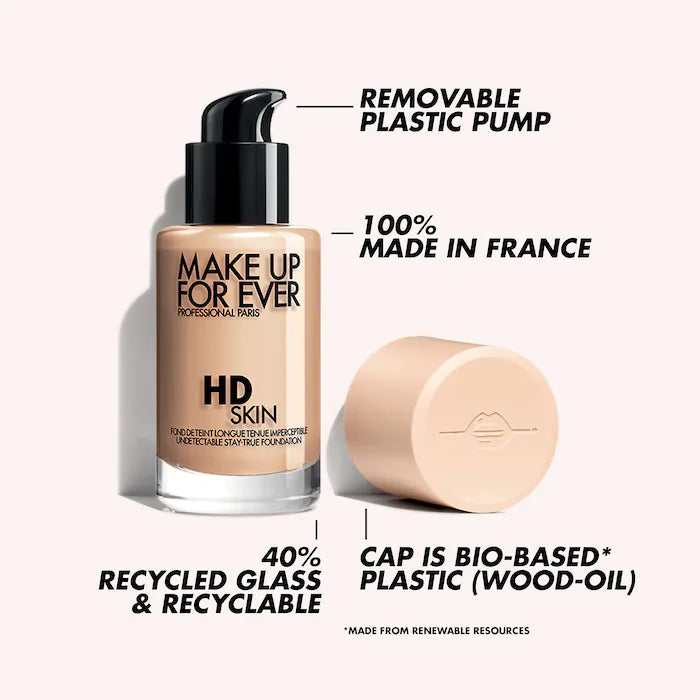 MAKE UP FOR EVER HD Skin Long-Lasting Waterproof Natural Matte Foundation