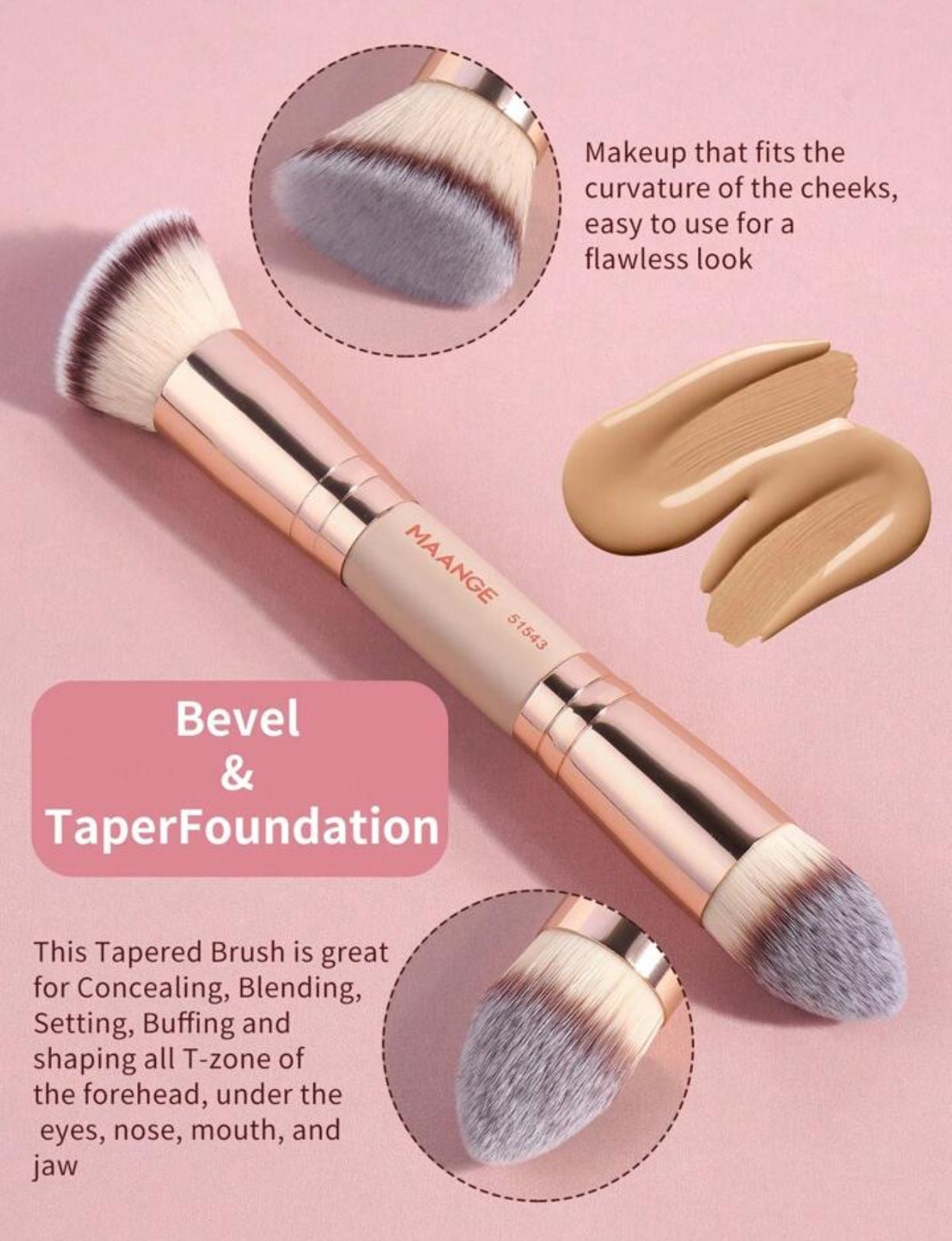 Maange Brush Set 4 piezas dúo