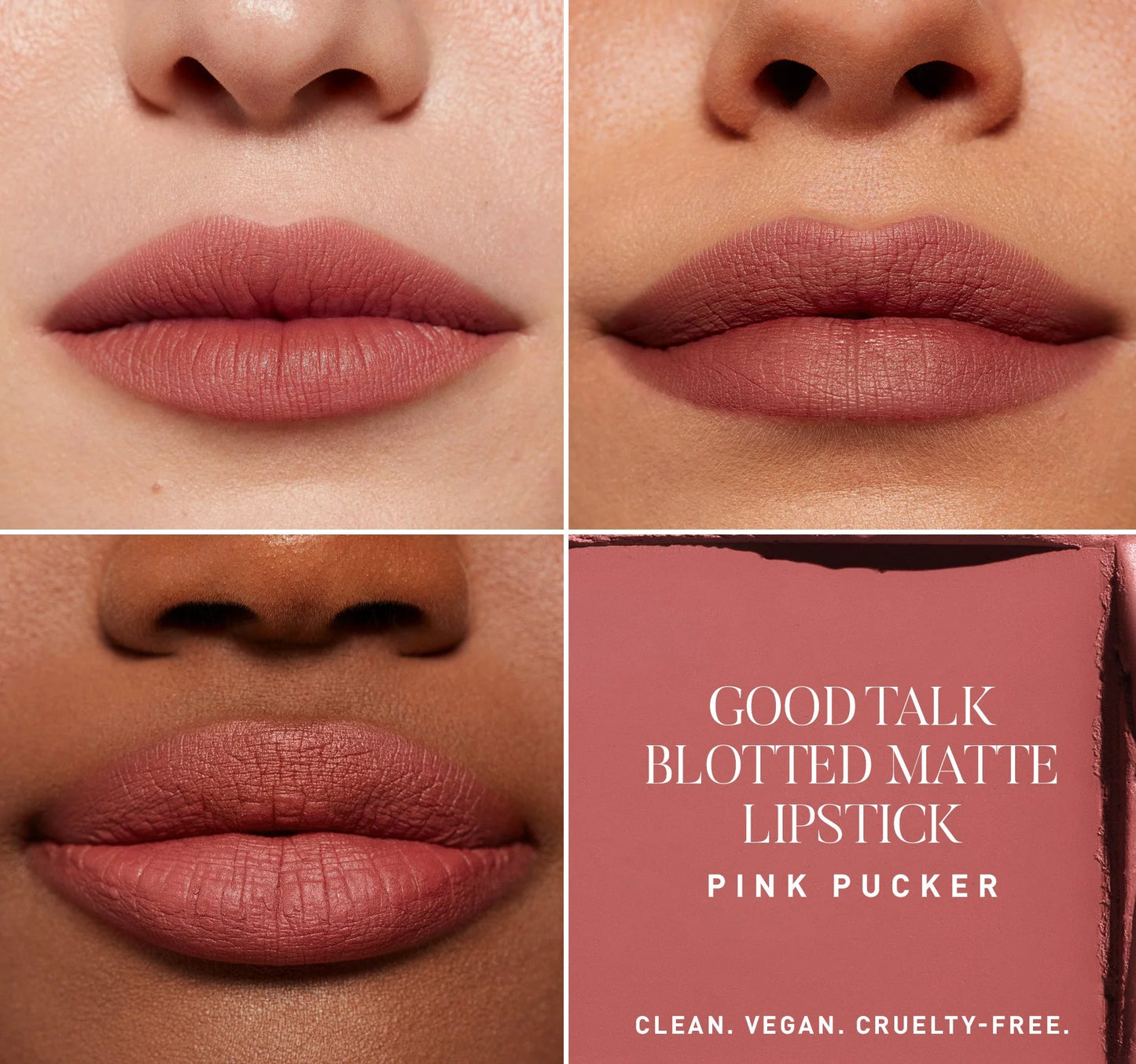 Morphe Good Talk Blotted Matte Lipstick- Pink Pucker