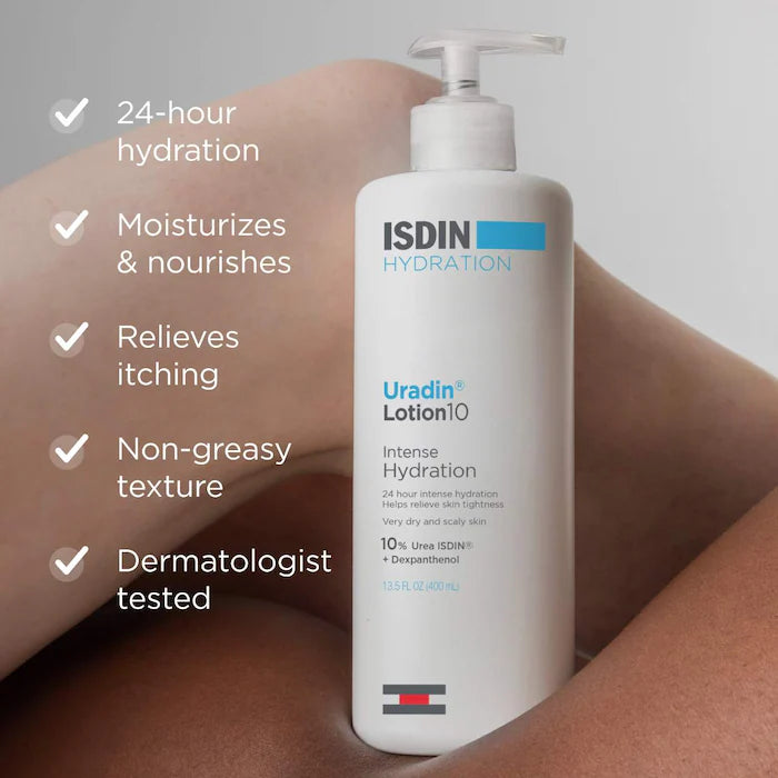 ISDIN Uradin Lotion 10 Hydrating Body Lotion for Dry Skin