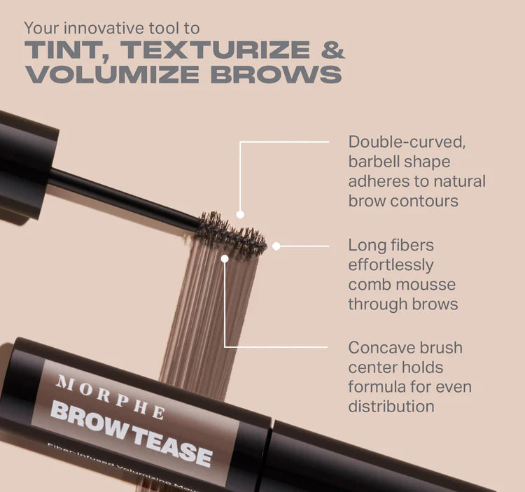 Morphe Brow Tease Fiber-Infused Volumizing Mousse
