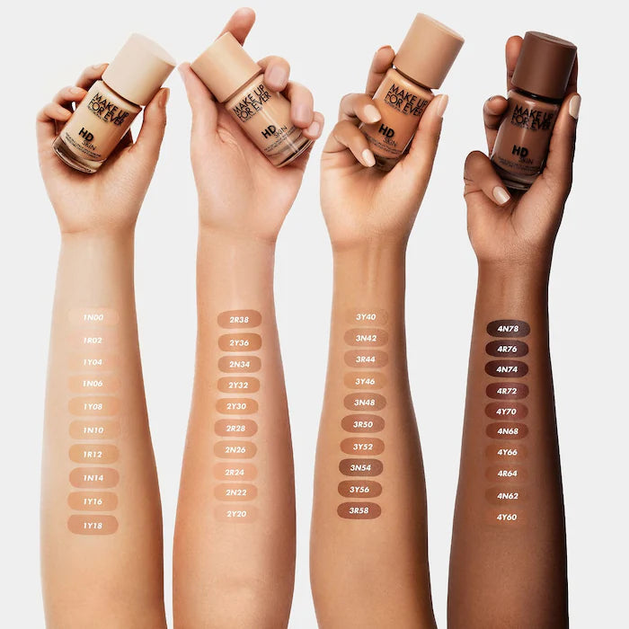 MAKE UP FOR EVER HD Skin Long-Lasting Waterproof Natural Matte Foundation