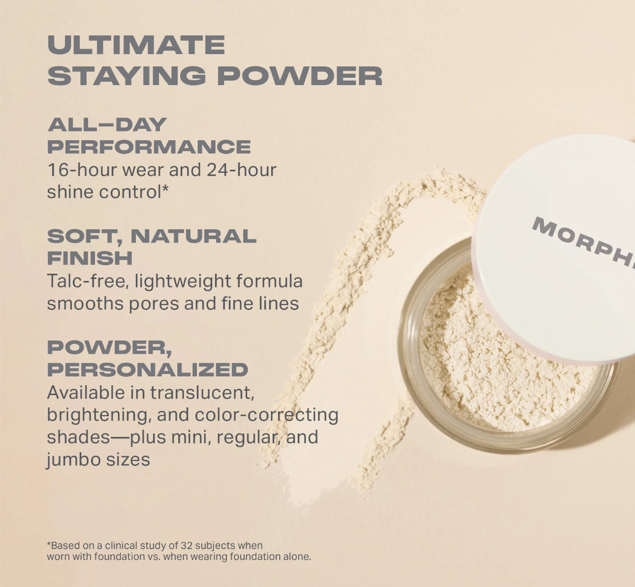Morphe Jumbo Bake & Set Setting Powder - Translucent