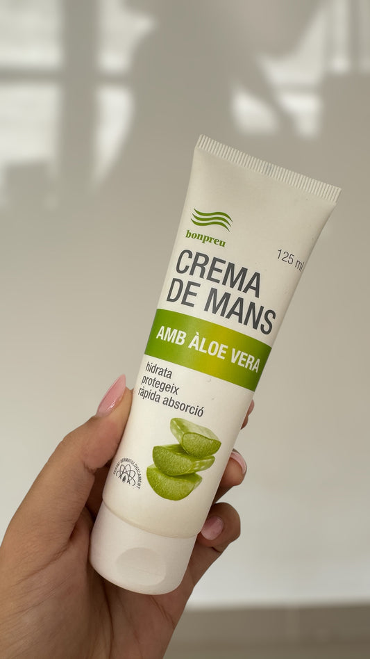 Crema hidratante para manos Bonpreu con aloe vera