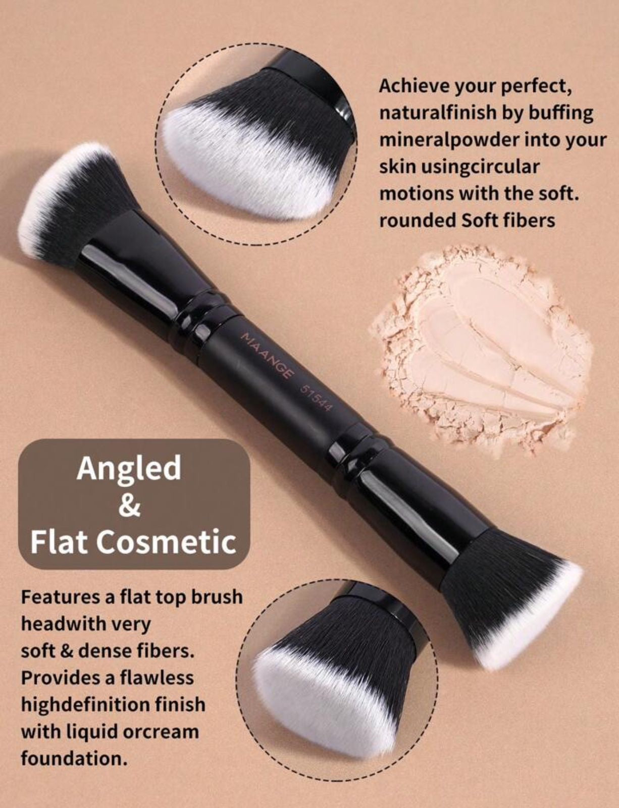 Maange Brush Set 4 piezas dúo