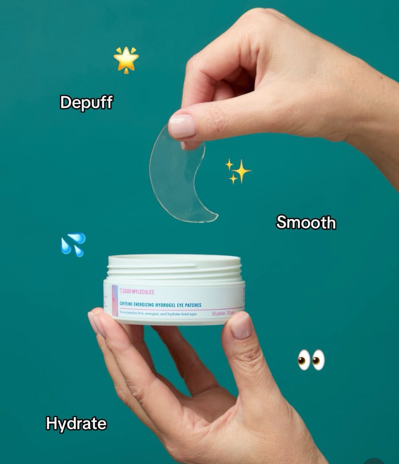 Good Molecules Caffeine Energizing Hydrogel Eye Patches