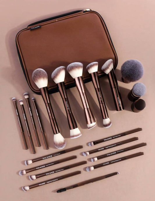 Set de brochas Maange 20piezas + estuche de almacenamiento