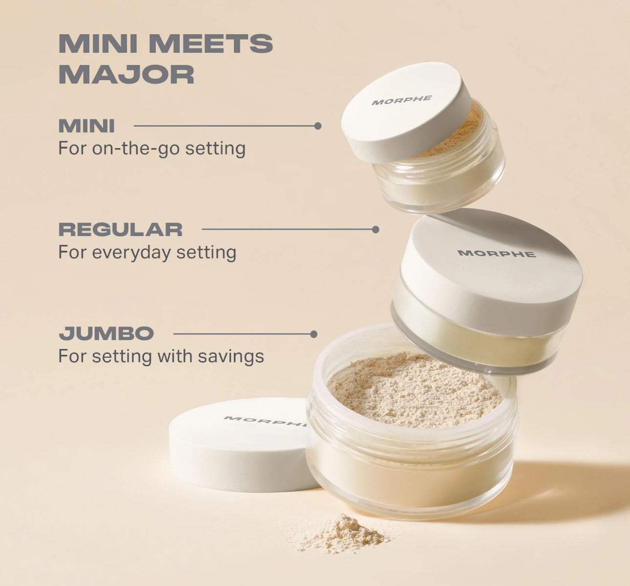 Morphe Jumbo Bake & Set Setting Powder - Translucent