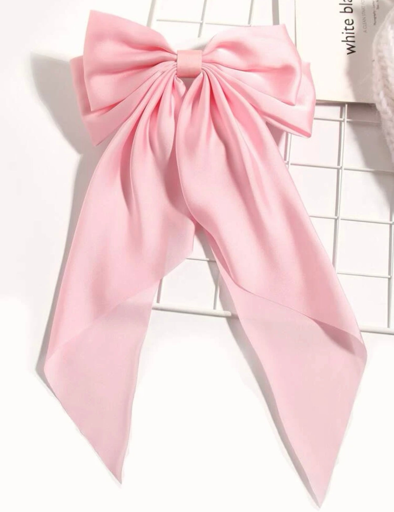 Baby Pink Hair Bow Large