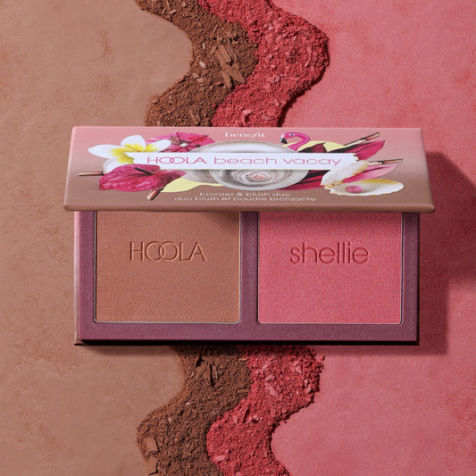 Benefit Cosmetics Hoola & WANDERful World Duo mini bronzer & blush palette