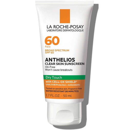 La Roche-Posay Anthelios Clear Skin Dry Touch Face Sunscreen SPF 60 with Cell Ox Shield