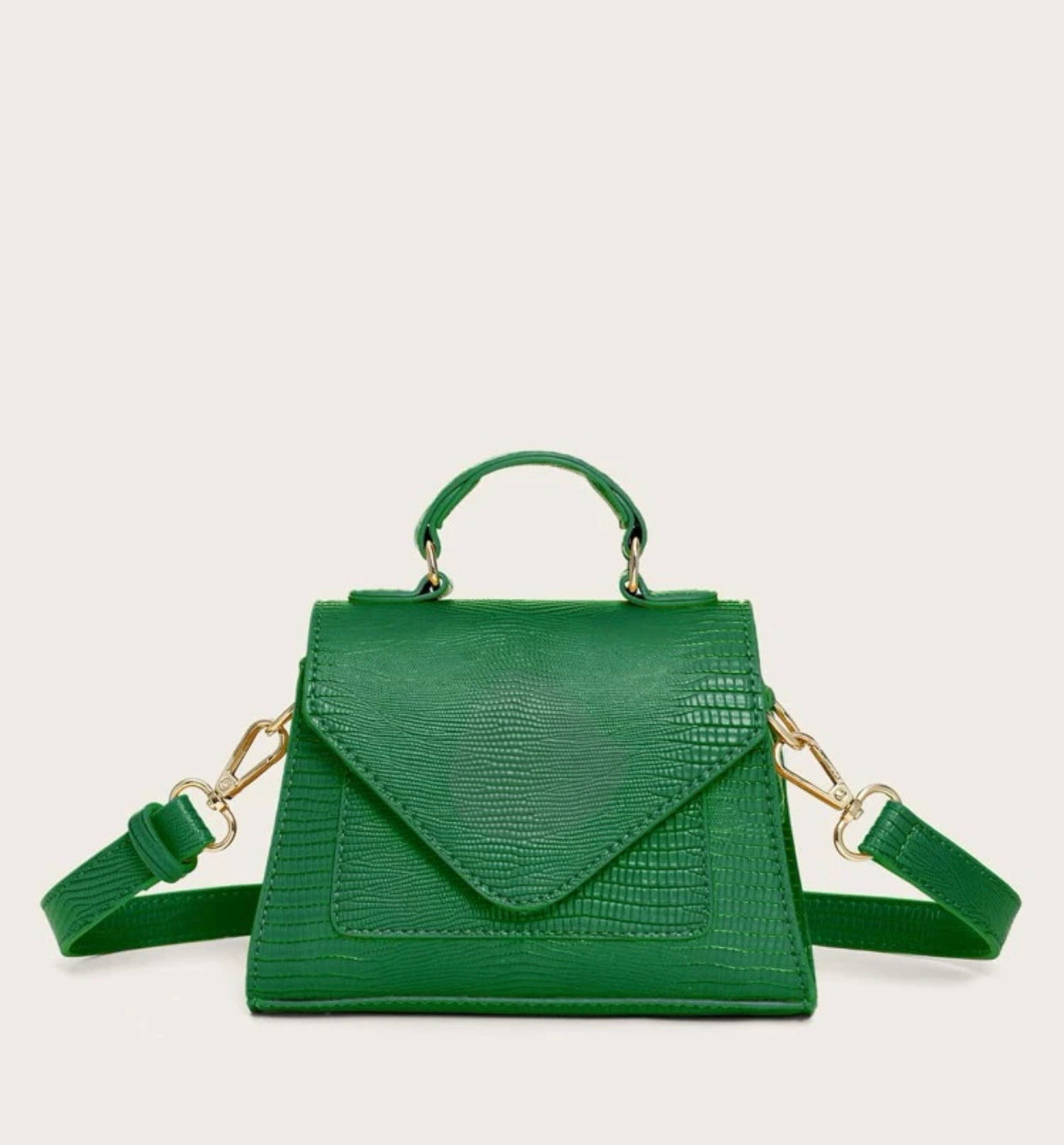 Cartera minimalista verde pequeña