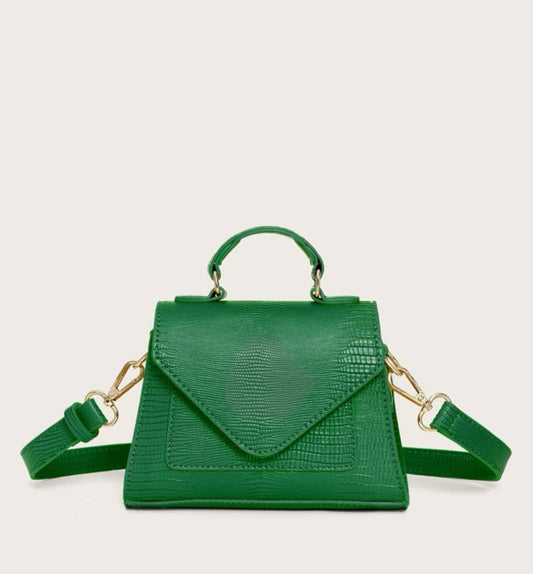 Cartera minimalista verde pequeña