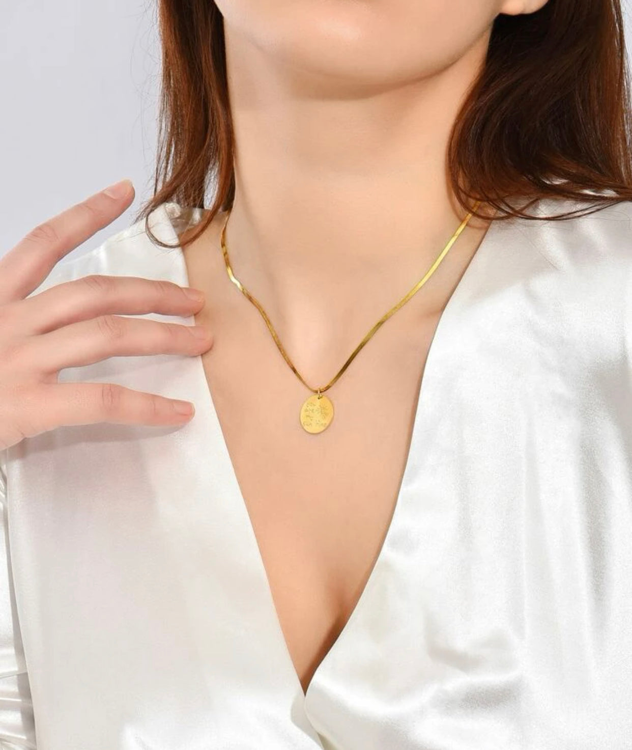 Cadena dorada “You’re my sunshine” acero inoxidable