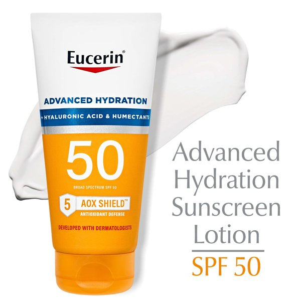 Eucerin Advanced Hydration SPF 50 Sunscreen Lotion