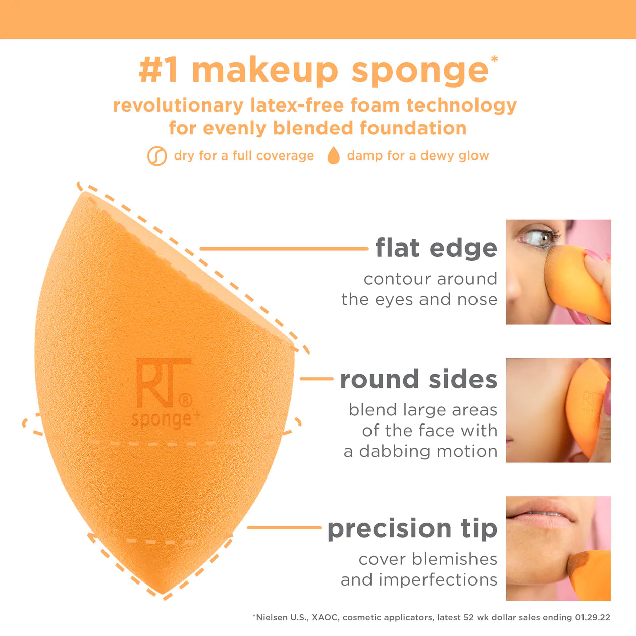 Real Techniques Miracle Complexion Makeup Blending Sponges