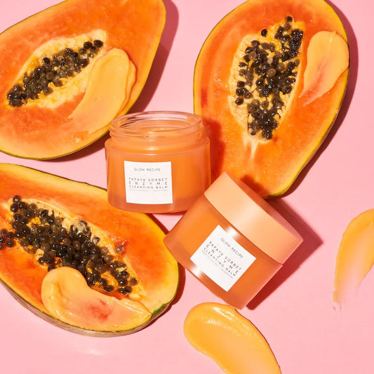 Glow Recipe Papaya Sorbet Smoothing Enzyme Cleansing Balm & Makeup Remover