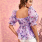 Blusa con estampado de mariposas